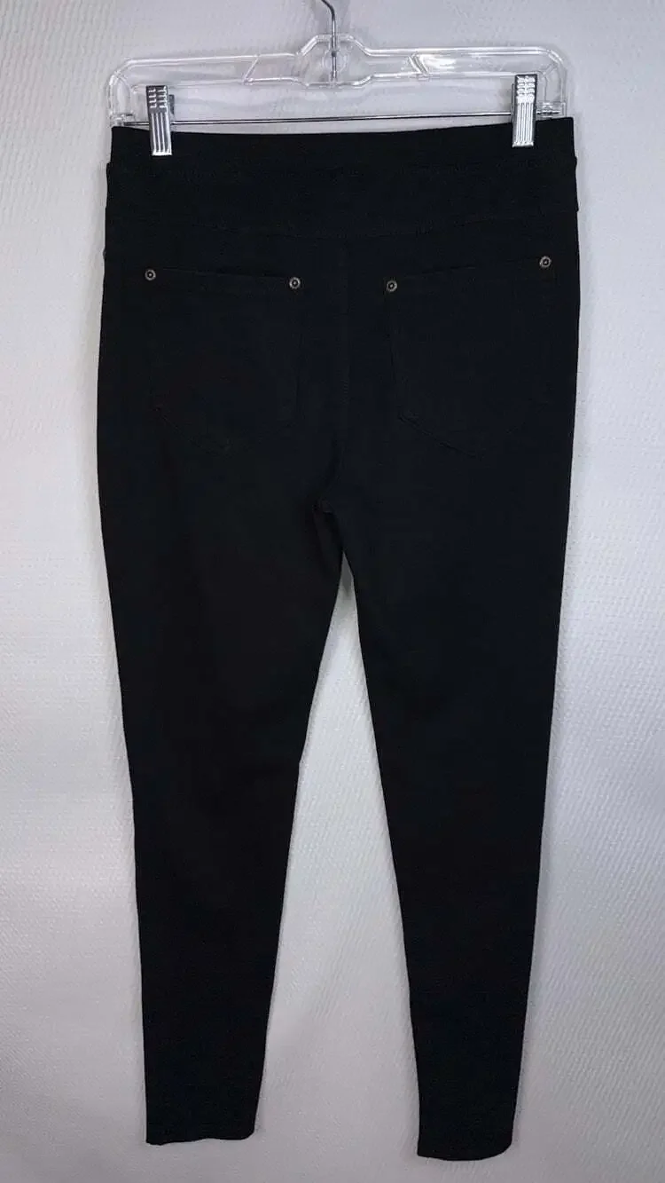 Lildy Skinny Fit High Rise Stretch Denim Jeggings Black Size S-M Back Pockets